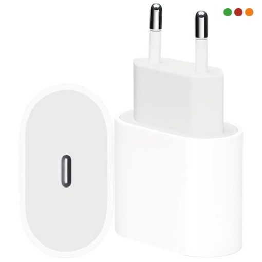 Cargador 220v a USB C Hembra - 20W PD 5V - 3A | ES38 / Blanco