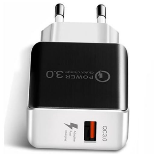 Cargador 220v a USB H - Quick Charg 3 A - Negro - Imagen 4