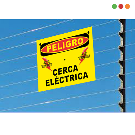 Cerca Electrica | Accesorio | Cartel de PVC | 10 x 15 cm - IGECAST - Imagen 3