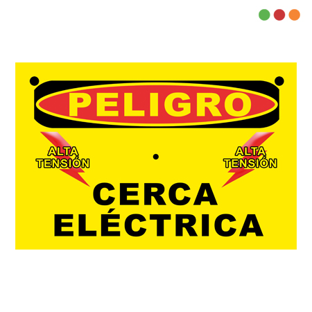 Cerca Electrica | Accesorio | Cartel de PVC | 10 x 15 cm - IGECAST - Imagen 4