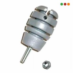 Cerca Electrica | Aislador para Asta Galvanizada Gris (unidad)