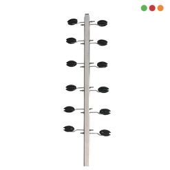 Cerca Electrica | Asta TUBULAR 25mm | 12 aisladores Castaña | 95cm - IGECAST