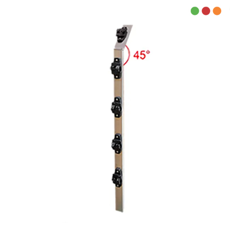 Cerca Electrica | Asta TUBULAR 25mm | 6 aisladores W | 95cm | 45º x 1 - IGECAST - Imagen 4
