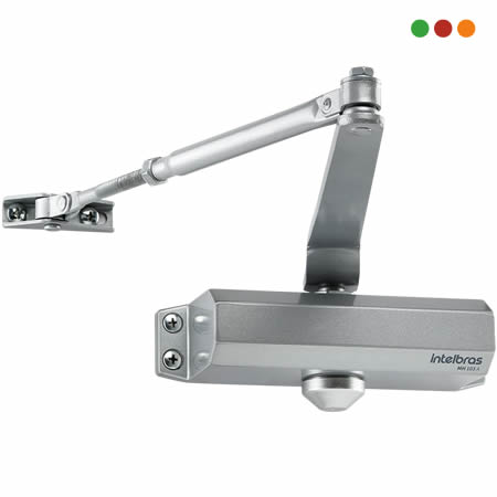 Cerraduras - Brazo Cierra Puertas Hidra | 45 kg | MH 102 A GRIS | INTELBRAS