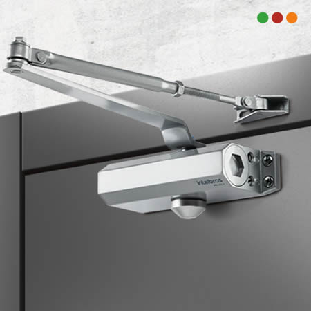Cerraduras - Brazo Cierra Puertas Hidra | 45 kg | MH 102 A GRIS | INTELBRAS - Imagen 4