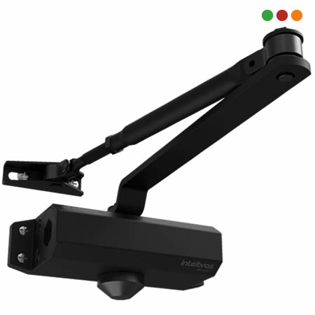 Cerraduras - Brazo Cierra Puertas Hidra | 45 kg | MH 102 A P NEGRO | INTELBRAS - Imagen 3