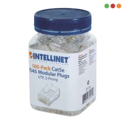 Conector / Ficha RJ45 Cat 5e Frasco x100 | Intellinet