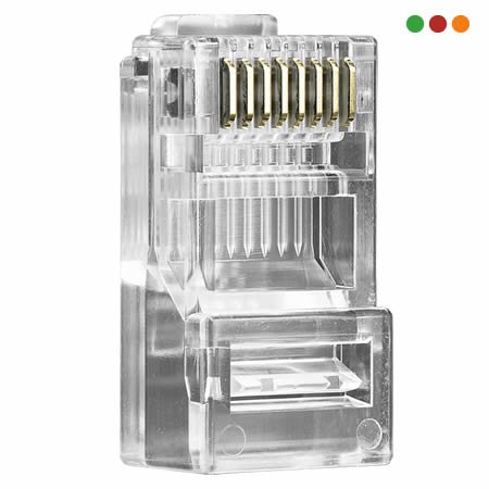 Conector / Ficha RJ45 Cat 5e / Pack x 50 CONEX 1000 | INTELBRAS - Imagen 2