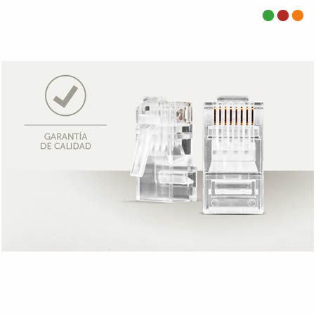 Conector / Ficha RJ45 Cat 5e / Pack x 50 CONEX 1000 | INTELBRAS - Imagen 3