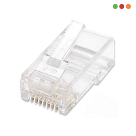 Conector / Ficha RJ45 Cat 6 Frasco x100 Intellinet - Imagen 2