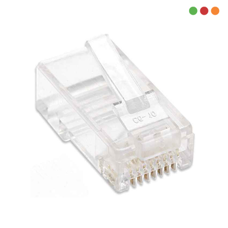 Conector / Ficha RJ45 Cat 6 Frasco x100 Intellinet - Imagen 3