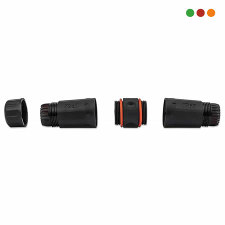 Conector / Ficha RJ45 Hembra / Hembra | CUPLA IP68 Cat 6 / Estanco - INTELLINET - Imagen 3