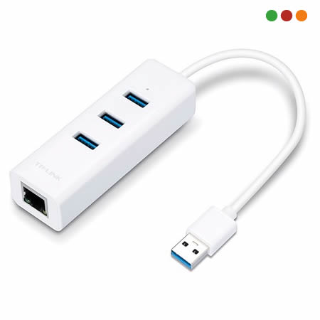 Conversor USB 3.0 a Red 10/100/1000 Gigabit + Hub USB 3.0 | UE330 | TP-LINK - Imagen 2