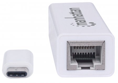 Conversor USB C a Red 10/100/1000 Giga - Manhattan - Imagen 3