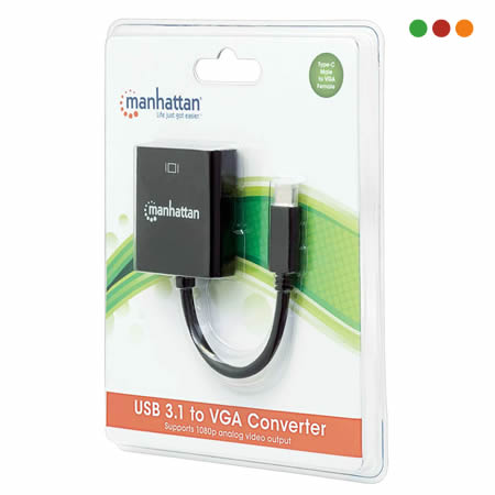Conversor USB C macho a VGA hembra | MANHATTAN - Imagen 4