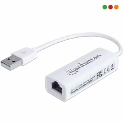 Conversor USB a Red 10/100 USB 2.0 Manhattan