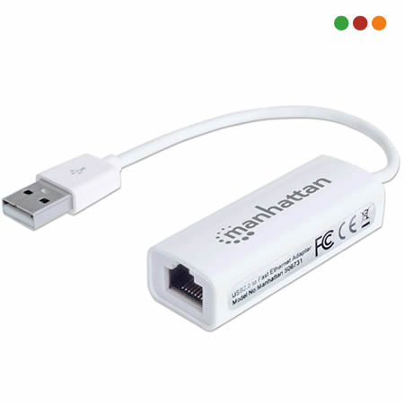 Conversor USB a Red 10/100 USB 2.0 Manhattan