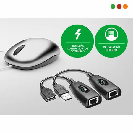 EXTENSOR USB x UTP hasta 50 mts VEX 1050 USB - INTELBRAS - Imagen 4