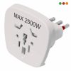 Electricidad | Adaptador Universal a 3 en Linea | Blanco VIVION