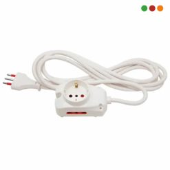 Electricidad | Alargue 1 x Schuko + 2 x 3enL / Cable 5 mts | VIVION