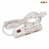 Electricidad | Alargue 2 x Schuko + 4 x 3enL / Cable 3 mts | VIVION