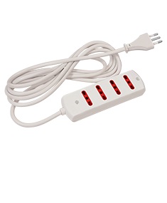 Electricidad | Alargue 4 x 3enL / Cable 3 mts | VIVION