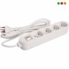 Electricidad | Alargue 4 x Schuko y 3enL / Cable 3 mts | VIVION