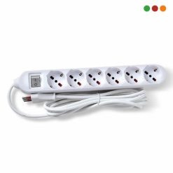 Electricidad | Alargue 6 x Schuko y 3enL / Cable 3 mts | VIVION