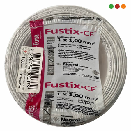 Electricidad | Cable 1 mm / Bobina 100 mts / Blanco