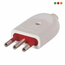 Electricidad | Ficha Macho 3 en Linea 10 Amp - BLANCA | VIVION