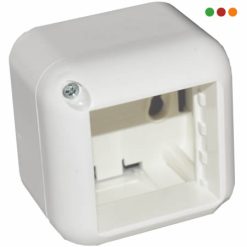 Electricidad | Caja exterior para 2 modulos / Presta / Blanco | Vivion