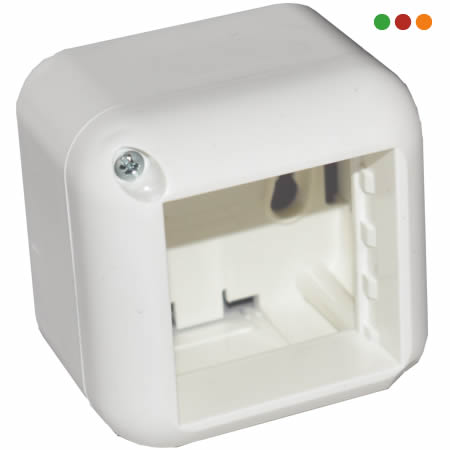 Electricidad | Caja exterior para 2 modulos / Presta / Blanco | Vivion