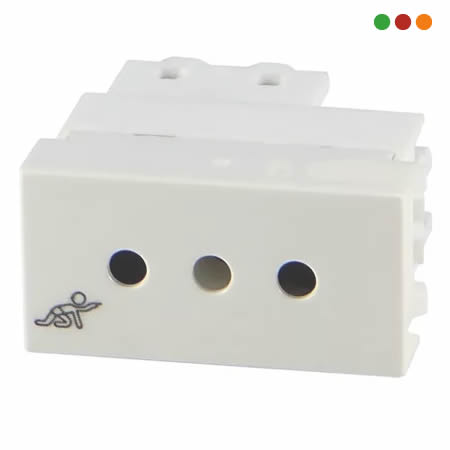 Electricidad | Modulo 3 en Linea / Presta / Blanco | Vivion