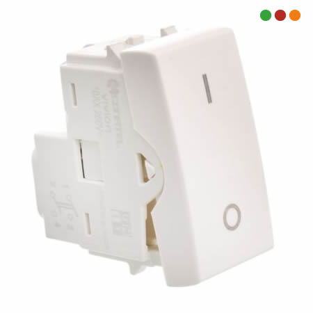 Electricidad | Modulo Interruptor Bipolar 10A / Presta / Blanco | Vivion