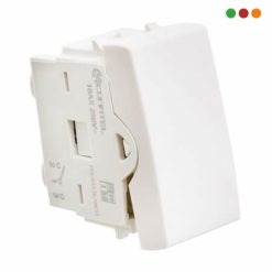 Electricidad | Modulo Interruptor Combinado 10A / Presta / Blanco | Vivion