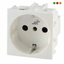 Electricidad | Modulo Schuko / Presta / Blanco | Vivion
