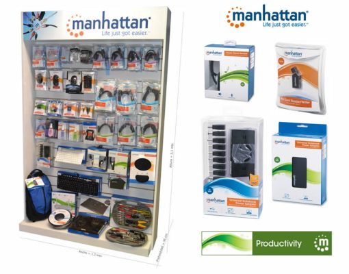 Exhibidor - Cables y demas | Ranurado | Manhattan - Imagen 2