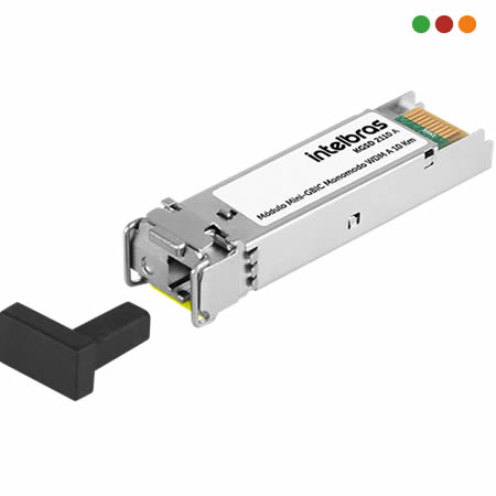 FIBRA - CONVERSOR MINI-GBIC WDM GIGA MONOMODO 10KM - KGSD 2110 A - INTELBRAS - Imagen 3