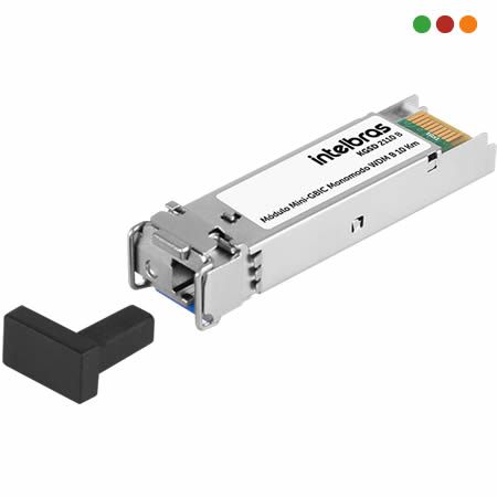 FIBRA - CONVERSOR MINI-GBIC WDM GIGA MONOMODO 10KM - KGSD 2110 B - INTELBRAS - Imagen 3