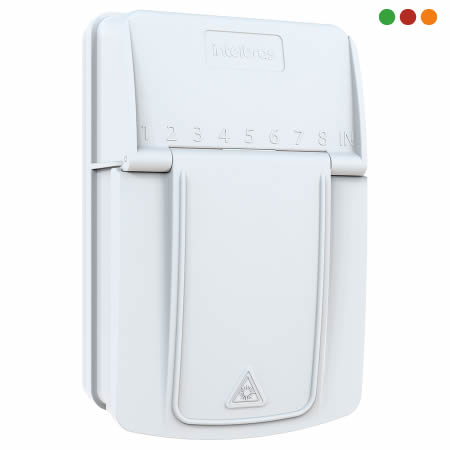 FIBRA - Caja distribución INTERIOR con divisor 1x8 XFCD 808 I - INTELBRAS - Imagen 2
