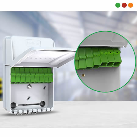 FIBRA - Caja distribución INTERIOR con divisor 1x8 XFCD 808 I - INTELBRAS - Imagen 4