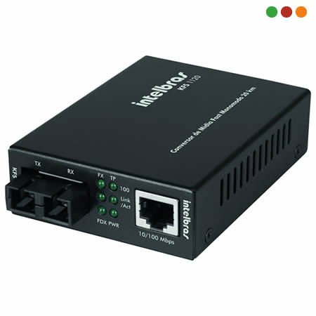 FIBRA - Conversor Midia FAST Monomodo 20 KM - KFS 1120 - INTELBRAS - Imagen 2