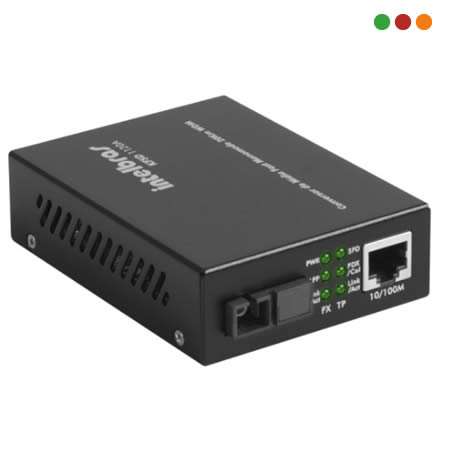 FIBRA - Conversor Midia Fast WDM Monomodo 20 KM - KFSD 1120 A - INTELBRAS - Imagen 2