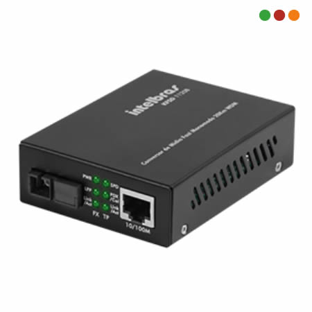FIBRA - Conversor Midia Fast WDM Monomodo 20 KM - KFSD 1120 B - INTELBRAS