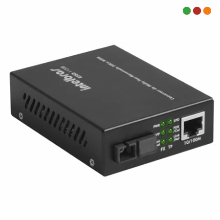FIBRA - Conversor Midia Fast WDM Monomodo 20 KM - KFSD 1120 B - INTELBRAS - Imagen 2