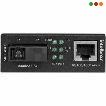 FIBRA - Conversor Midia GIGA MULTIMODO 550M - KGM 1105 - INTELBRAS - Imagen 3