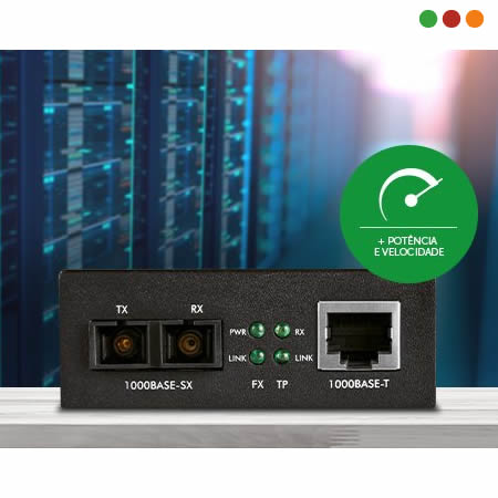 FIBRA - Conversor Midia GIGA MULTIMODO 550M - KGM 1105 - INTELBRAS - Imagen 4