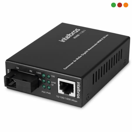 FIBRA - Conversor Midia GIGA WDM Monomodo 20 KM - KGSD 1120 B - INTELBRAS - Imagen 2
