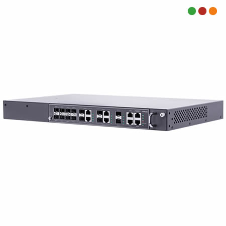 FIBRA - OLT 8 P. GPON | 4 P. GigaBit | 2 SFP | SFP/Ethernet OLT G08 - INTELBRAS