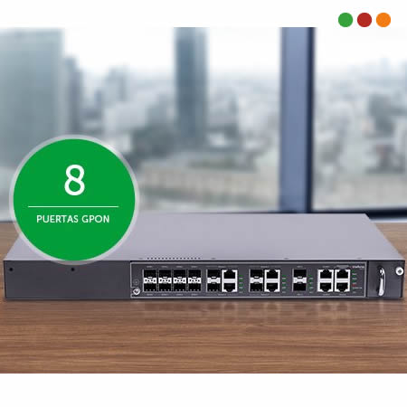 FIBRA - OLT 8 P. GPON | 4 P. GigaBit | 2 SFP | SFP/Ethernet OLT G08 - INTELBRAS - Imagen 2